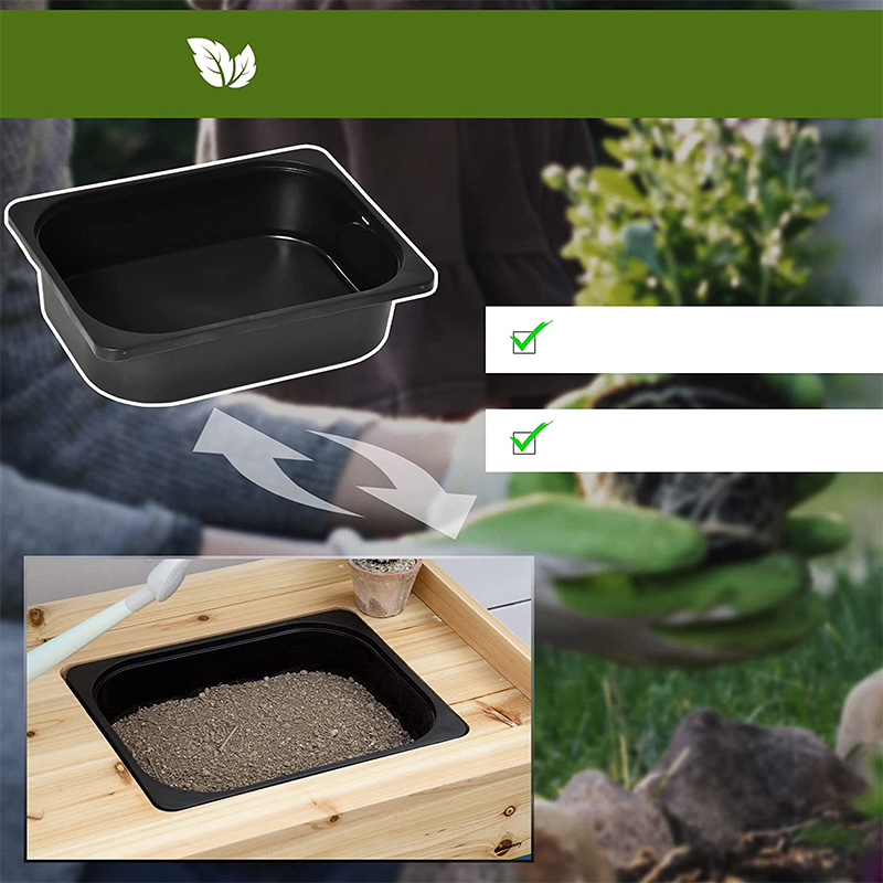 Zavárací stôl, záhradná pracovná stanica so sitom, odnímateľný drez a koše