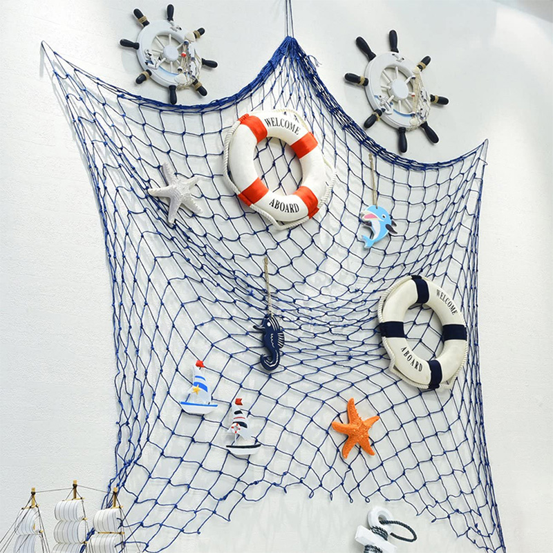 Námorná drevená loď Lodný volant/Ručne vyrobené drevené lodné koleso Pirátska dekoračná doska na zavesenie na stenu a dvere (biela ryba)