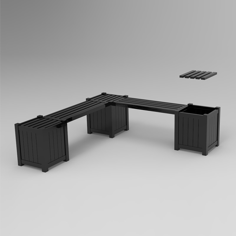 Vyvýšený drevený záhradný mrežový stojan na kvetináč s 8 zásuvkami ideálny pre obmedzený priestor v záhrade na pestovanie byliniek, zeleniny a kvetov