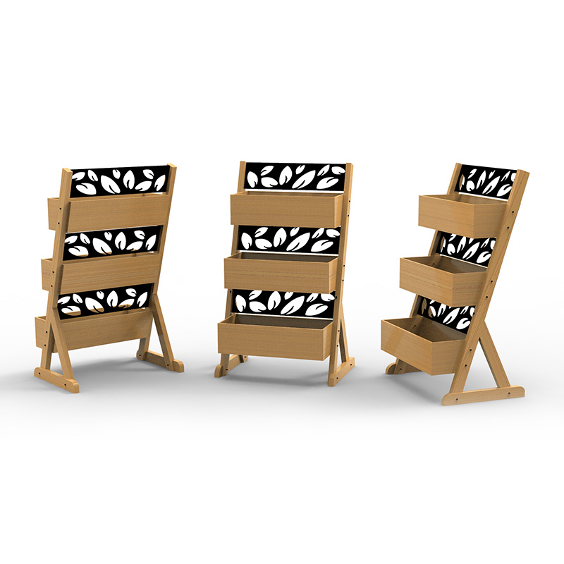 3-poschodový záhradný vyvýšený kvetináč