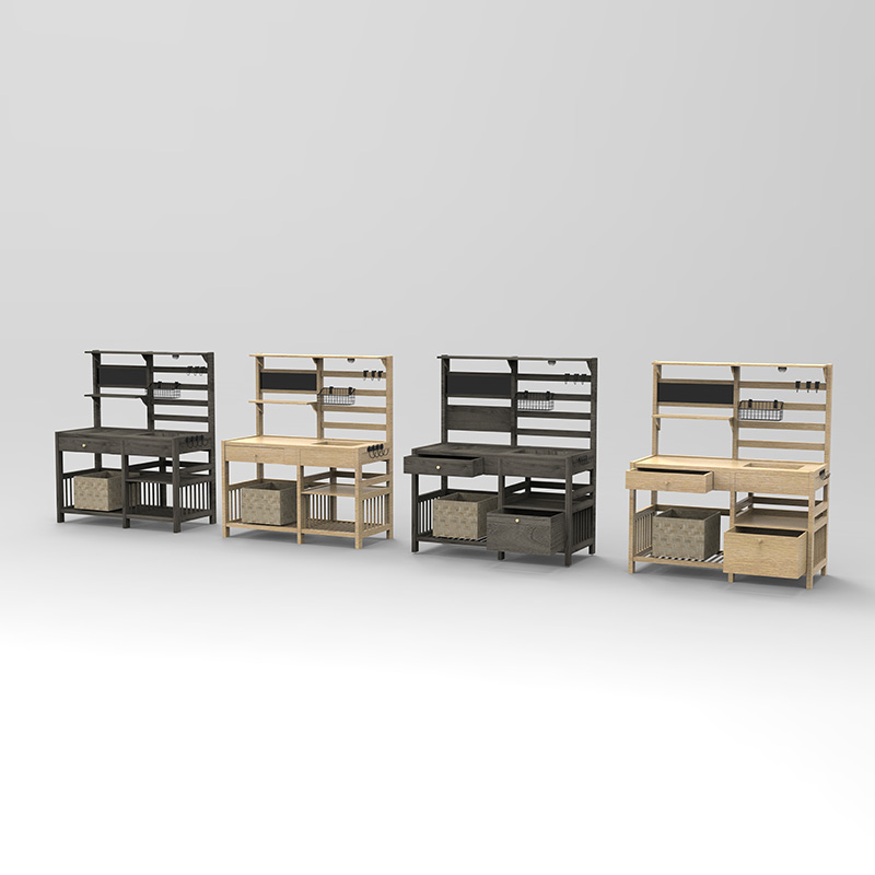 Zavárací stôl, záhradná pracovná stanica so sitom, odnímateľný drez a koše