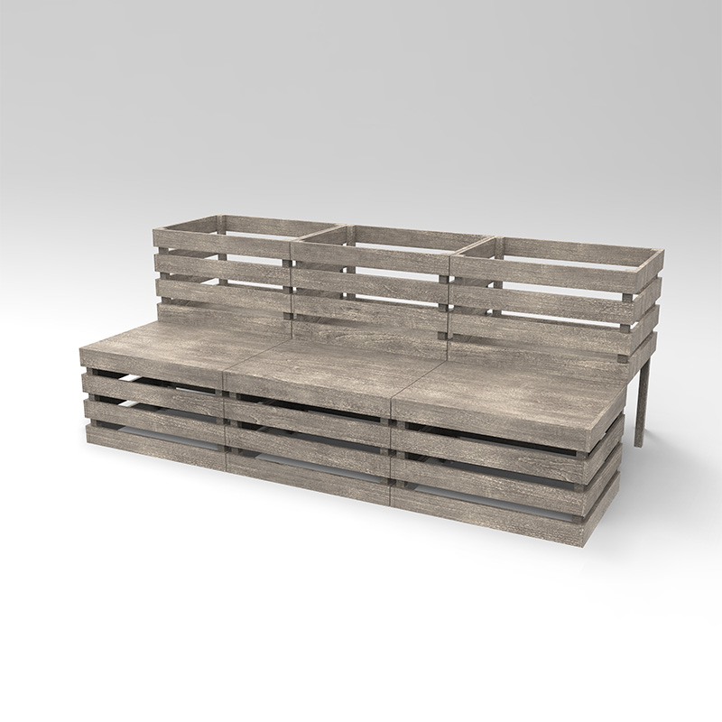 3-poschodový zvýšený záhradný záhon Voľne stojaci kvetináč na zeleninu, bylinky a kvety