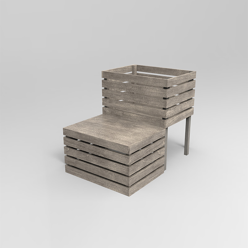 3-poschodový zvýšený záhradný záhon Voľne stojaci kvetináč na zeleninu, bylinky a kvety