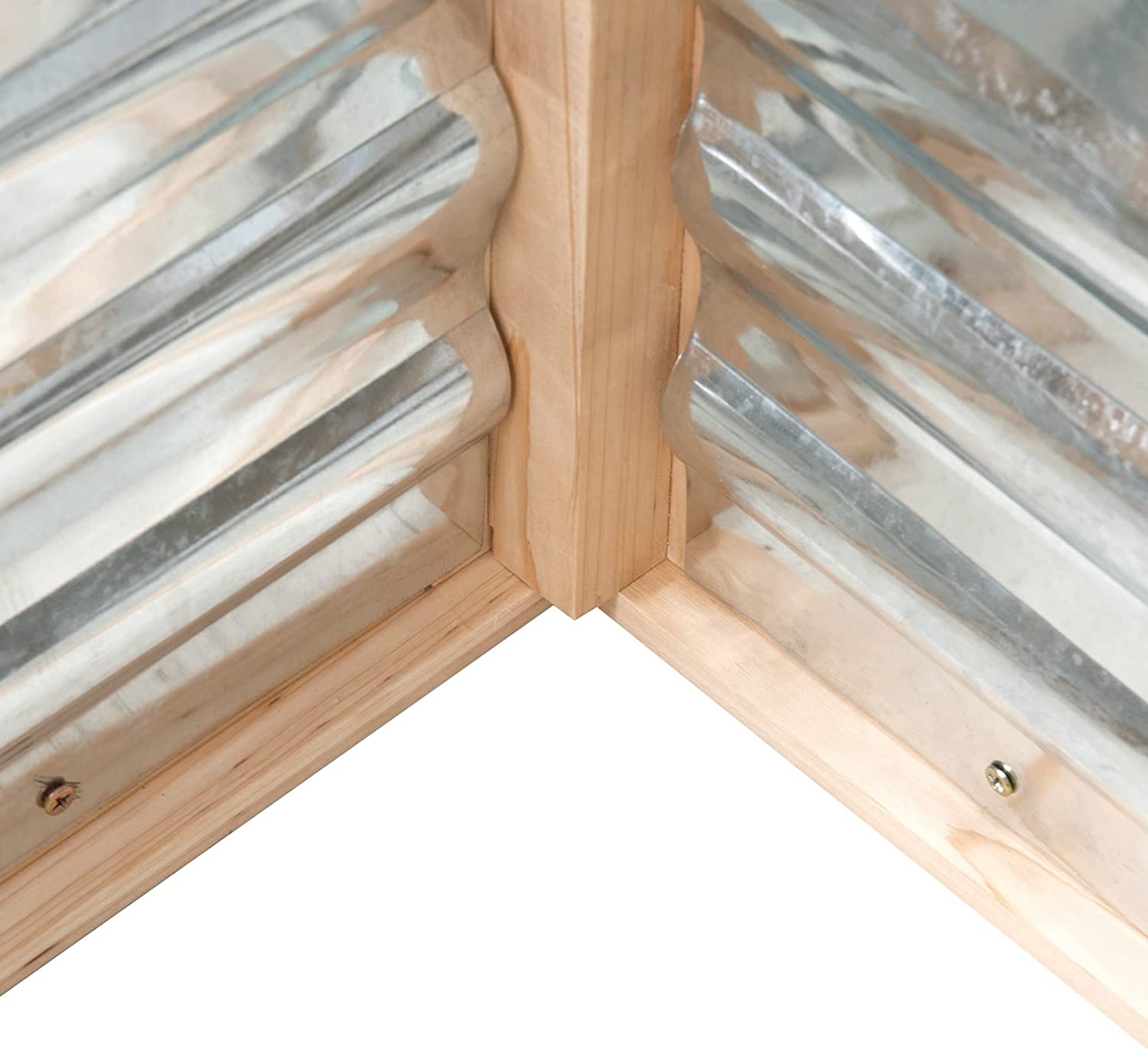 Súprava vyvýšených záhradných záhonov so skleníkom, drevený kvetináč so studeným rámom, prírodný