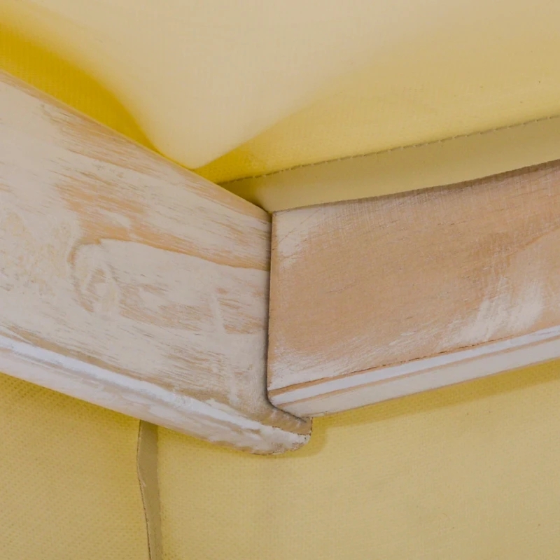 Vonkajšia hojdačka verandová hojdačka pre 2 osoby s dreveným stojanom, silným dizajnom A-rámu a nastaviteľným krytom proti vode