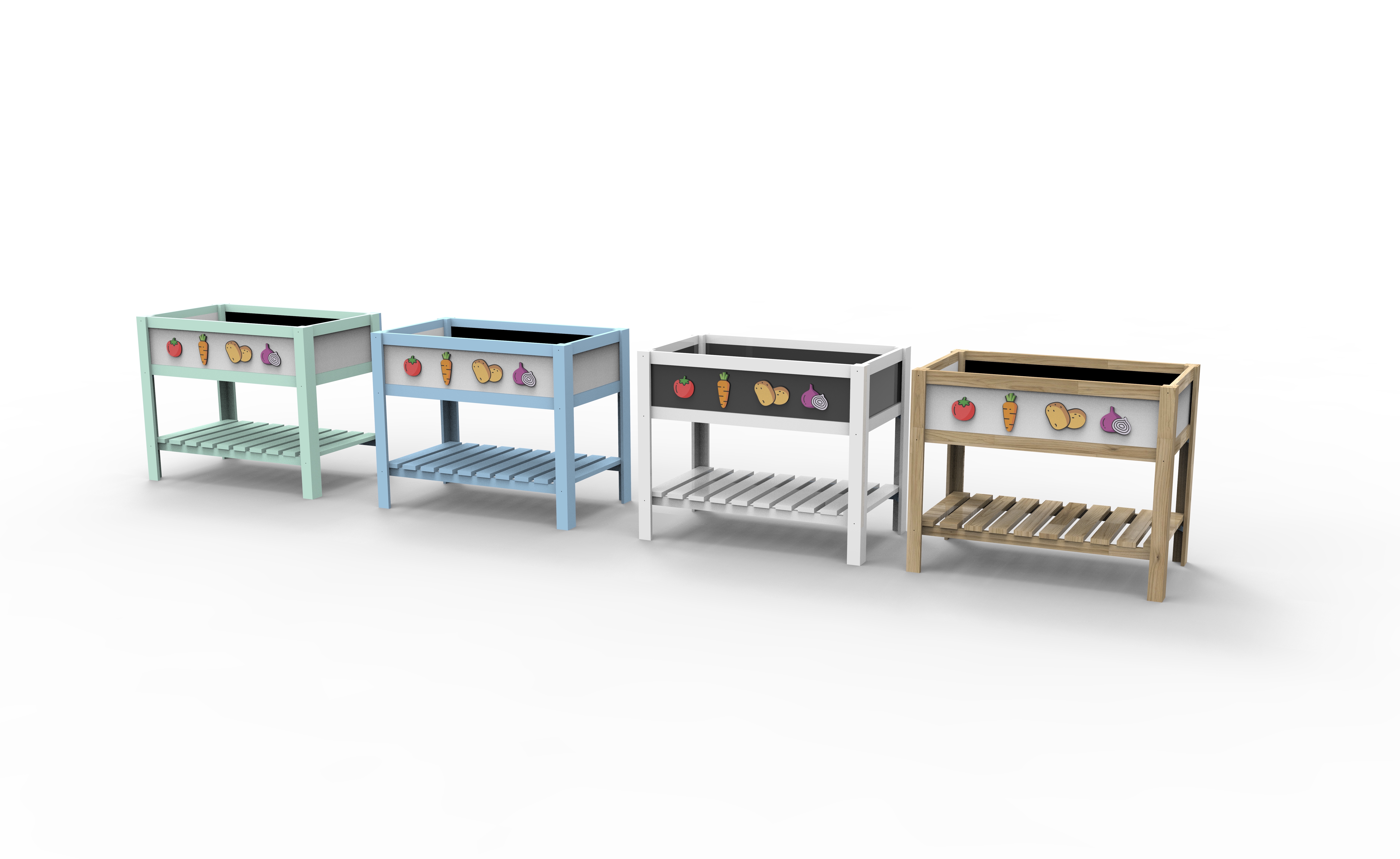 Detský záhradný kvetináč na vyvýšenú posteľ