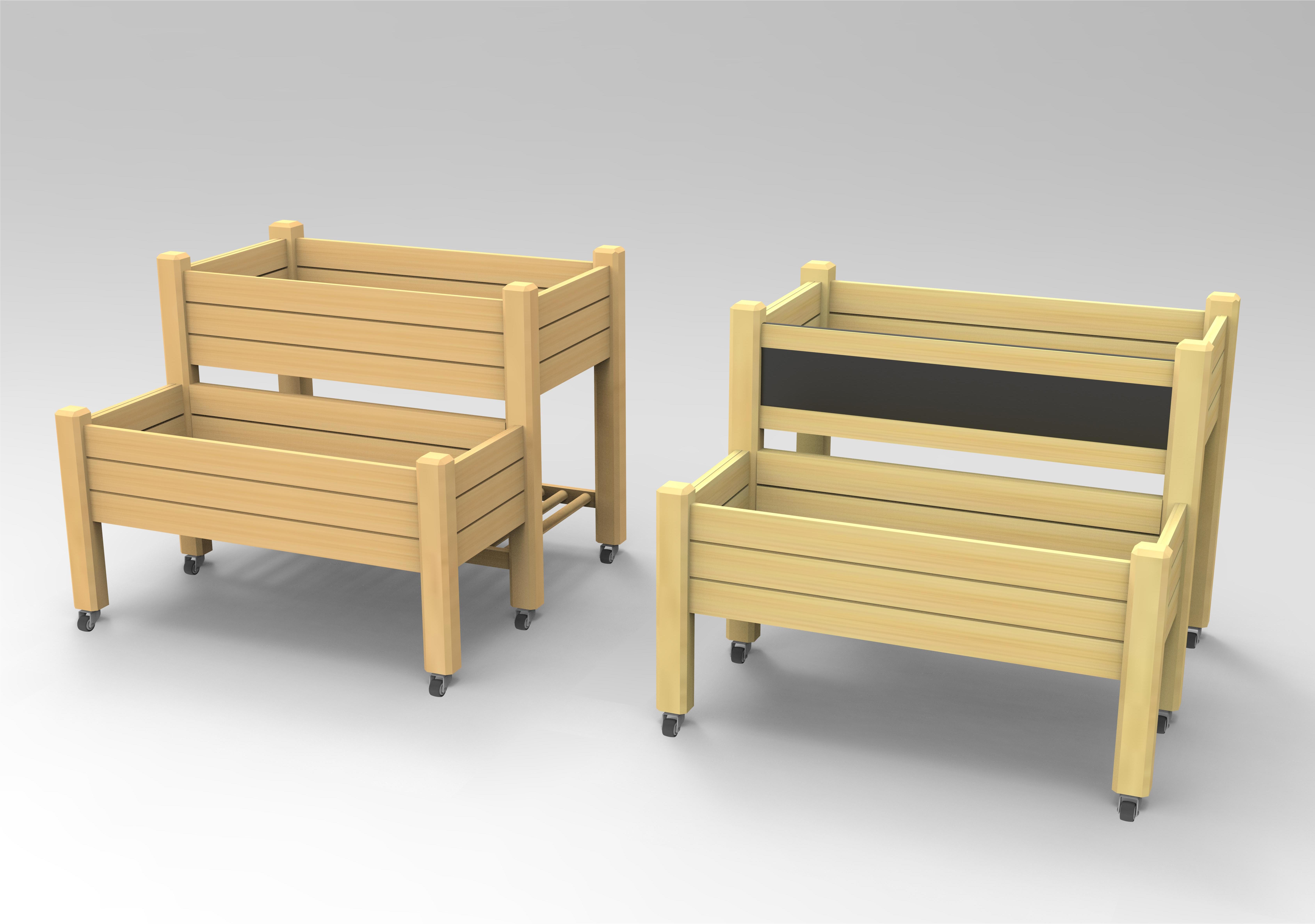 Detský záhradný kvetináč na vyvýšenú posteľ