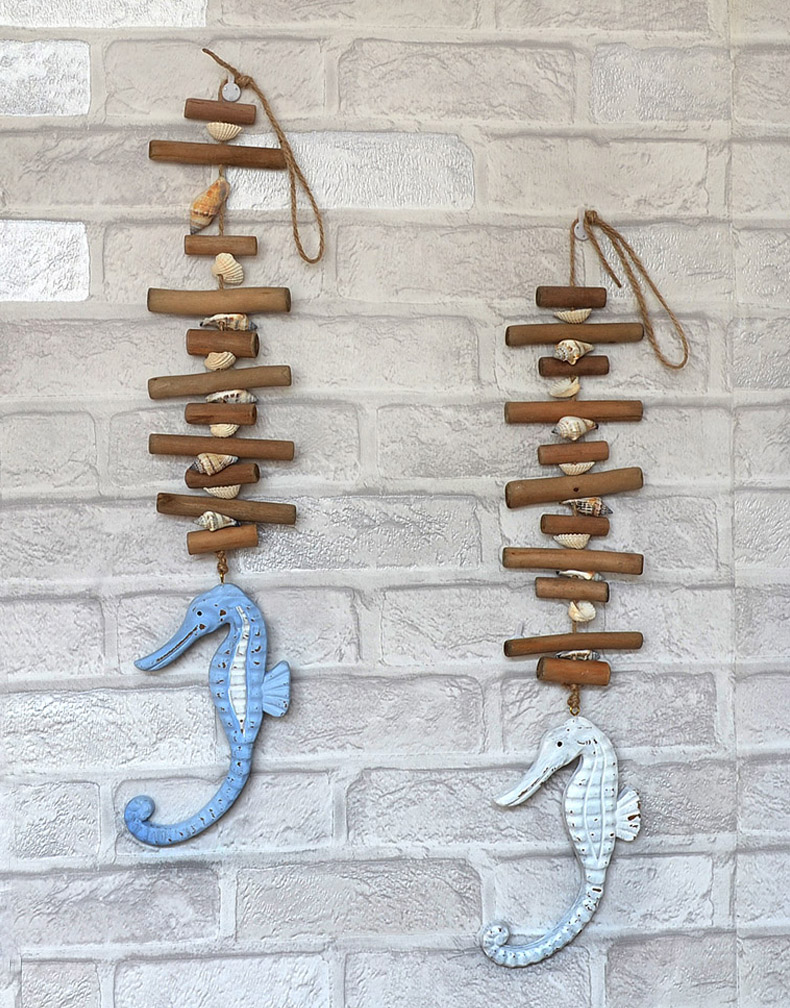 Výzdoba prímorskej svätyne Lixincrafts, výzdoba v morskom štýle, výzdoba Lodného kolesa - ryba